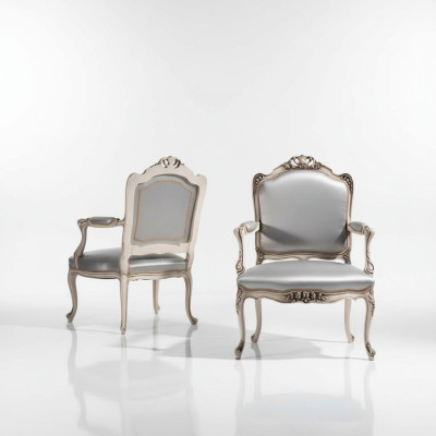 Stoelontwerp massief hout armleuningen luxe fauteuil eetkamer woonkamer kantoormeubilair