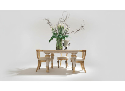Meubilair inrichting groep Tafel + 4 Stoel Set 5-delige Eettafel Set Eetkamer