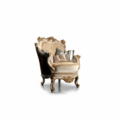 Fauteuil Bibliotheek Leesstoel Oorfauteuil Bank Bekleding Italiaanse meubels Luxe