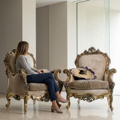Fauteuil Bank Bank 1-zits Ontwerper Banken Club Art deco Bekleding TV-lounge