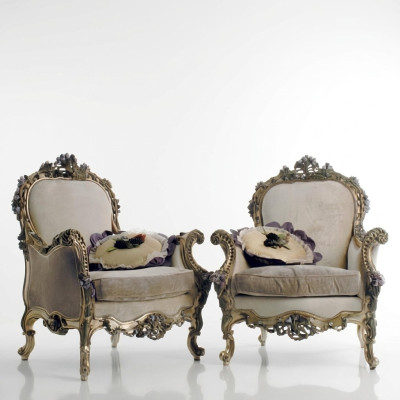 Fauteuil Bank Bank 1-zits Ontwerper Banken Club Art deco Bekleding TV-lounge