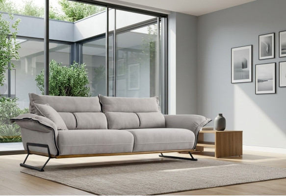 Bankstel 3-zits Moderne Designbank Zitbank Bekleding Eenpersoons Relaxbank Nieuw