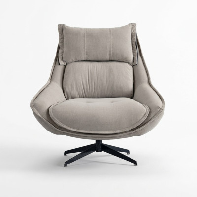Draaibare fauteuil Luxe oorfauteuil Loft meubels Ontwerp stoel Eenpersoons bank Bank