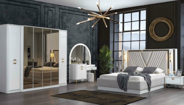 Modern slaapkamer set in prachtig Europees ontwerp.