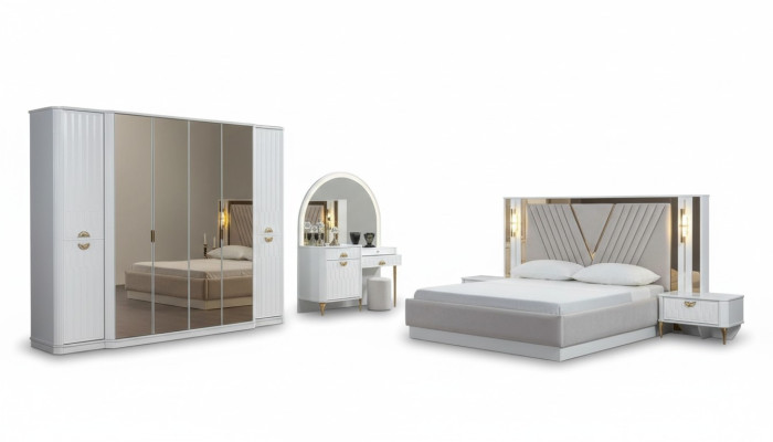 Modern slaapkamer set in prachtig Europees ontwerp.