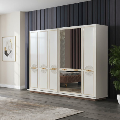 Kledingkast met zweefdeuren Houten kast Slaapkamer