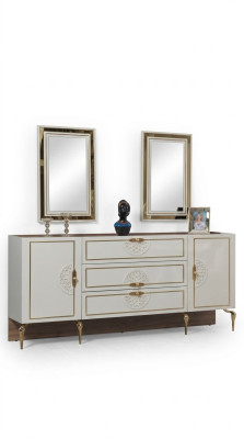 Console-tafel Spiegel dressoir xxl Console dressoir Sideboards 3-delig