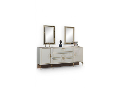 Console-tafel Spiegel dressoir xxl Console dressoir Sideboards 3-delig
