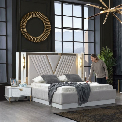 Bed tweepersoons bed bedden meubels inrichting slaapkamer meubel ontwerp