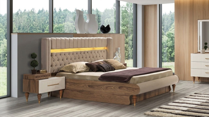 Nachtkastjes Slaapkamer Bijzettafel Massief hout Tafels Italiaans