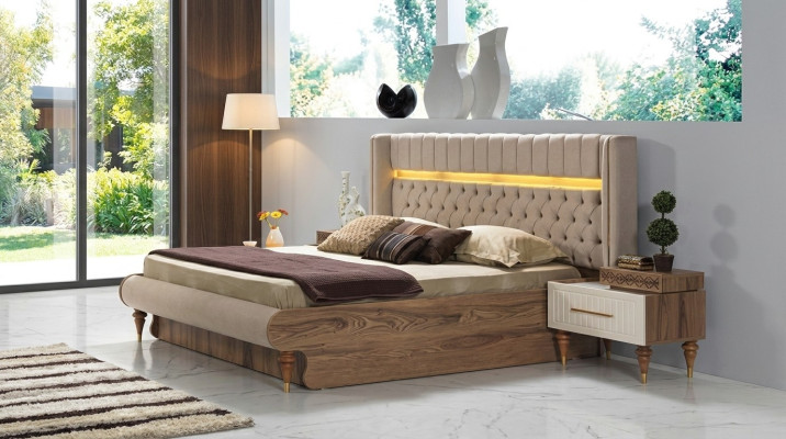 Bed dubbel bed bedden meubels inrichting nieuw slaapkamer meubels ontwerp