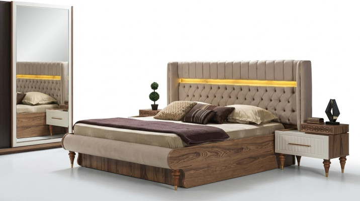 Bed dubbel bed bedden meubels inrichting nieuw slaapkamer meubels ontwerp
