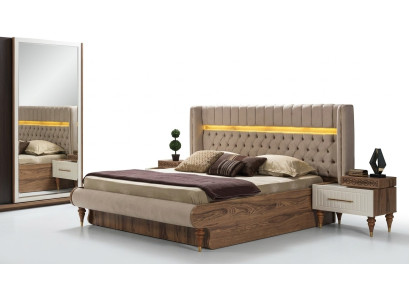 Bed dubbel bed bedden meubels inrichting nieuw slaapkamer meubels ontwerp