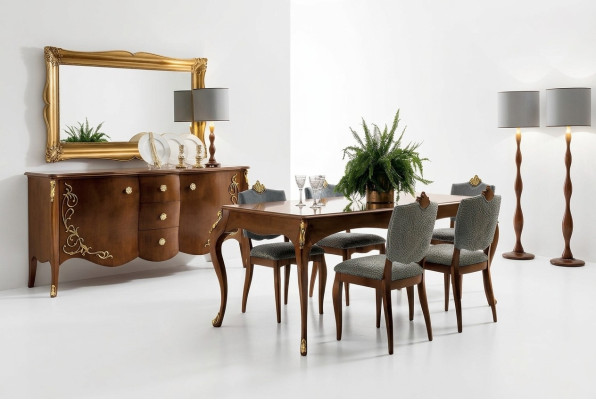 Tafel Echt hout Klassieke barok antieke stijl Eettafel tafels Echt hout Nieuw