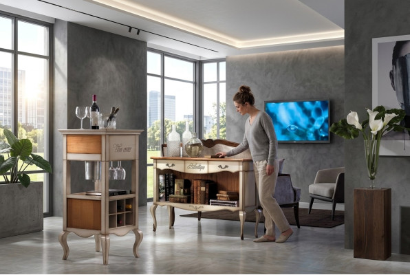 Kommode laden hout commodes woonkamer dressoir kasten massief