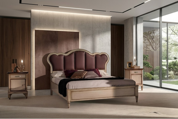 Bed tweepersoonsbed slaapkamer bedden bed meubilair Vaccari cava Giovanni bedden nieuw.
