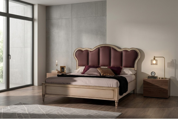 Tweepersoonsbed Slaapkamer Hotel Huwelijk Luxe Bed 2x Nachtkastje 3 delige Set Bedden Nieuw
