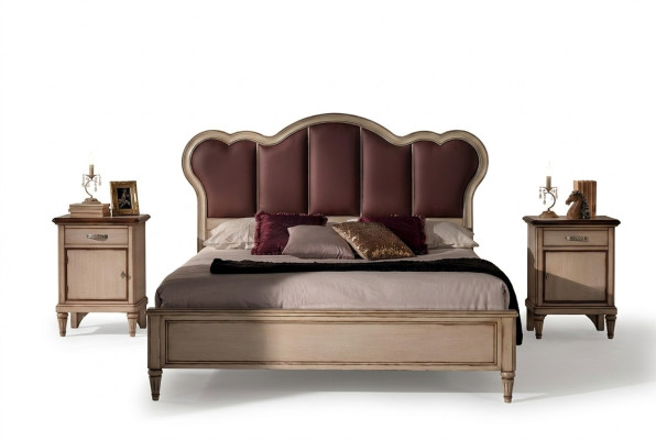 Tweepersoonsbed Slaapkamer Hotel Huwelijk Luxe Bed 2x Nachtkastje 3 delige Set Bedden Nieuw