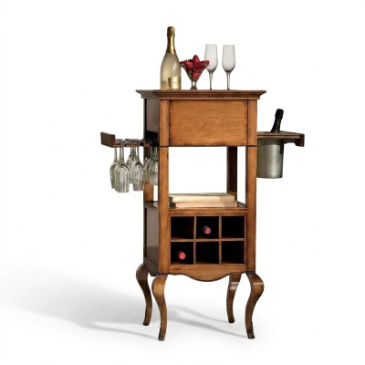 Bar kast Wijnkast ladenkasten Hout Vitrine Huisbar Hotelkwaliteit Kamerbar