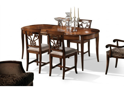 Meubel Inrichtingsgroep Tafel + 4 Stoel Set 5-delig Eettafel Set Eetkamer