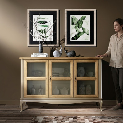 Kommode Sideboard Boekenkast Kast Planken Massief Hout Meubels uit Italië Kasten