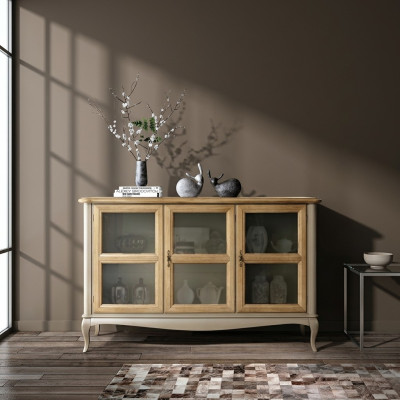 Kommode Sideboard Boekenkast Kast Planken Massief Hout Meubels uit Italië Kasten
