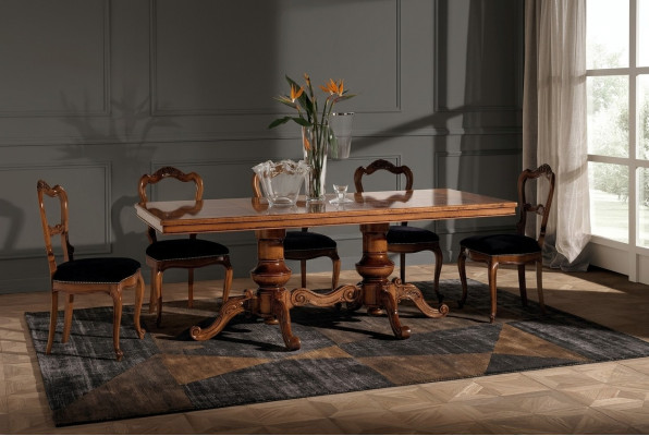 Eettafel Luxe Tafel Massief Hout Meubels uit Italië Eetkamer Tafels Inrichting