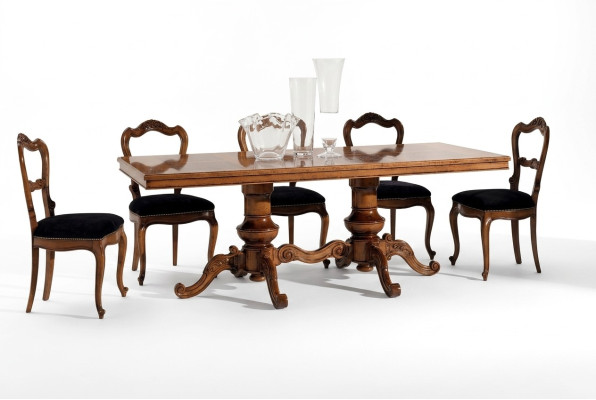 Eettafel Luxe Tafel Massief Hout Meubels uit Italië Eetkamer Tafels Inrichting