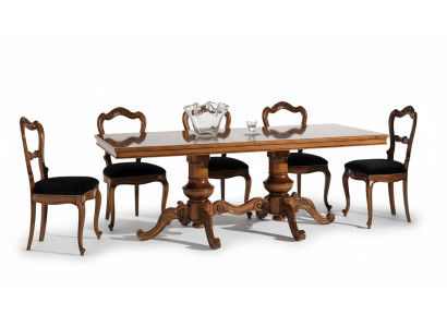 Eettafel Luxe Tafel Massief Houten Meubels Italië Eetkamertafels
