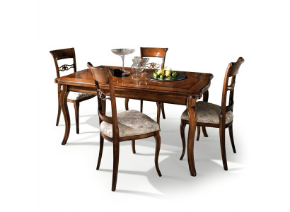 Eetkamerstoelen LUXE 4x fauteuil stoel hout bruin Stoelen woonkamer meubelgroep.