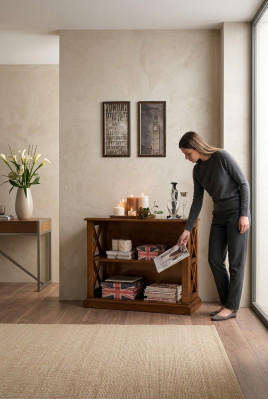 Boekenkast Vitrine Vitrinekasten Klassieke kast Boekenkast Hout Nieuw