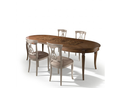 Stoel met gesneden patronen Stoelen Natuurlijk hout Eetkamer Fauteuil Fauteuil Meubels