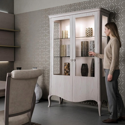 Glazen kast Woonkamer dressoir Vitrine Eetkamer dressoir Houten kasten Meubels