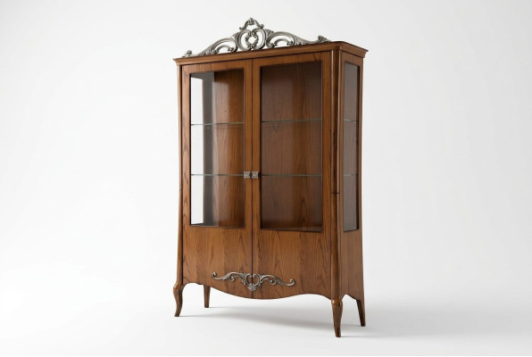 Woonkamer dressoir glazen kast vitrine eetkamer dressoir houten kasten meubels.