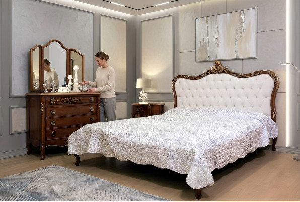 Tweepersoonsbed Bedden Slaapkamer Designbedden Vaccari Meubelen Massief Hout Bed Nieuw