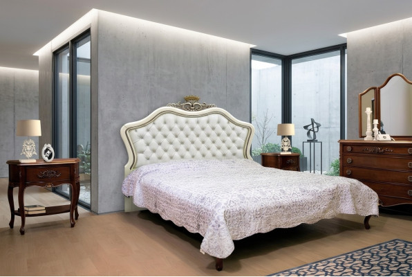 Tweepersoonsbed Bedden Slaapkamer Meubels Massief hout Vaccari cav giovanni Bed Nieuw