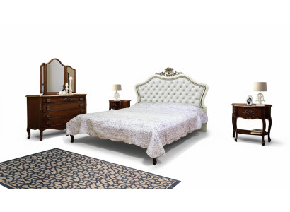 Volledige set van 4 voor slaapkamer ontwerp modern luxe bed 2x nachtkastje dressoir