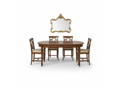 Eettafel + 4x stoelen Stoel Eetkamerset Eetgroep Modern Tafel Tafelset