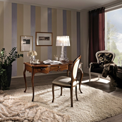 Ontwerper bureau stoel kantoor set Italiaanse meubels secretaire armstoel 2-delig.