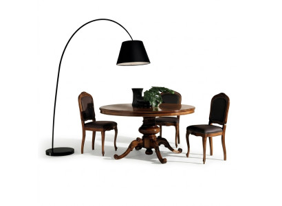 Eetkamertafels Ronde meubels Eettafel Luxe Ronde tafel Massief hout Italië Nieuw