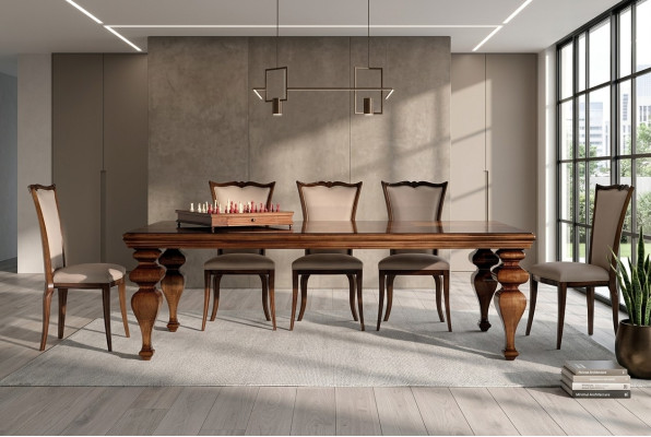Ronde Tafel - Klassieke Eettafel - Ronde Tafels - Rococo Barok Meubels - Italiaans