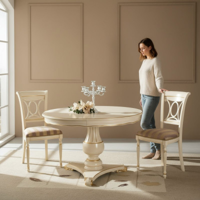 Groep Set 2x Stoel Eetkamerstoel Stoelen Hout Luxe Eetgroep Set Meubels