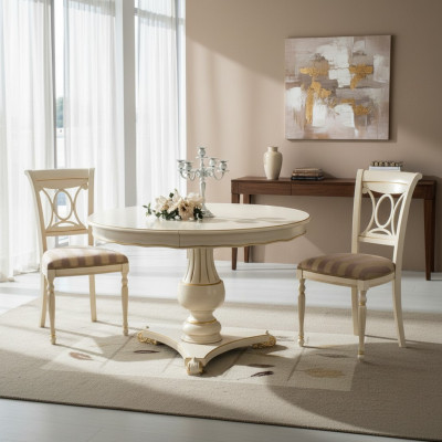 Groep Set 2x Stoel Eetkamerstoel Stoelen Hout Luxe Eetgroep Set Meubels