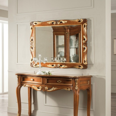 Muur Klassiek Design Spiegel Italiaanse Meubels Wandspiegel Houten Spiegel