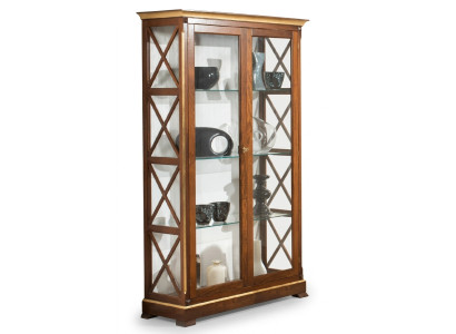 Massief houten vitrinekast glazen kast massief houten vitrine woonkamer meubels dressoir nieuw