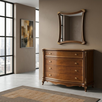 Hout Klassiek Ontwerp Ladenkast Kast Hoge kast Dressoir Laden