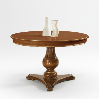 Luxe Ronde Tafel Massief Hout Italiaanse Eettafel Ronde Meubelen Nieuw