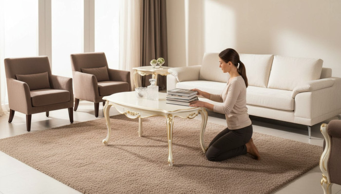 Bank Tafel Koffietafels Woonkamer Massief Bijzettafel Luxe Salontafel Ontwerp