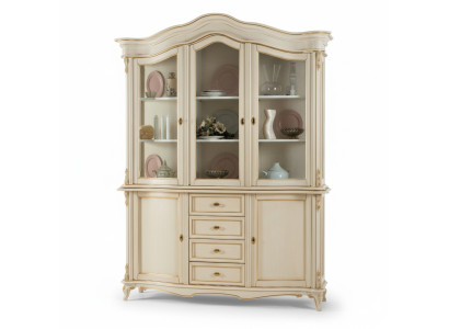 Vitrine kast van massief hout dressoir massief eetkamer meubels massief hout