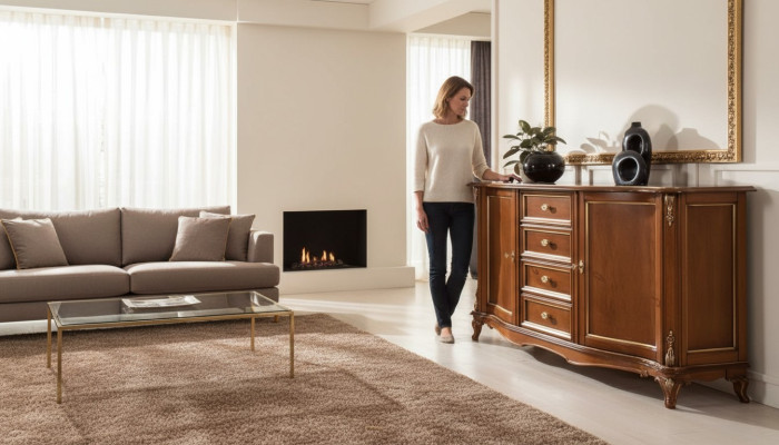 Luxe ladekast kast plank meubels houten kast Italië dressoir ladekast kast